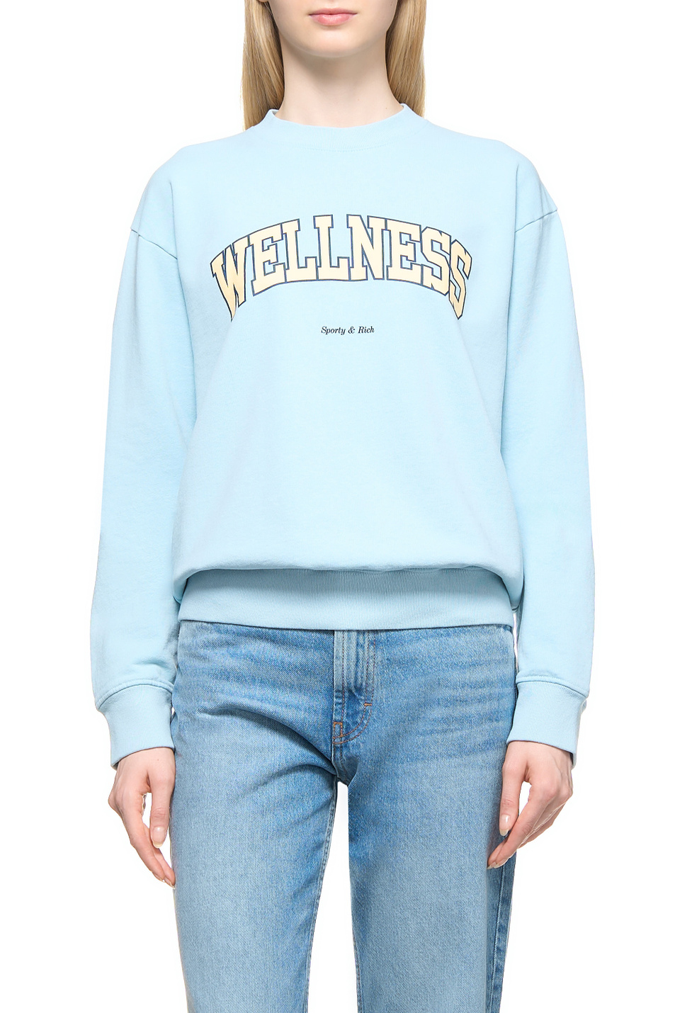 Женский Sporty & Rich Свитшот Wellness Ivy Crewneck из натурального хлопка (цвет ), артикул WS067S402WC | Фото 4