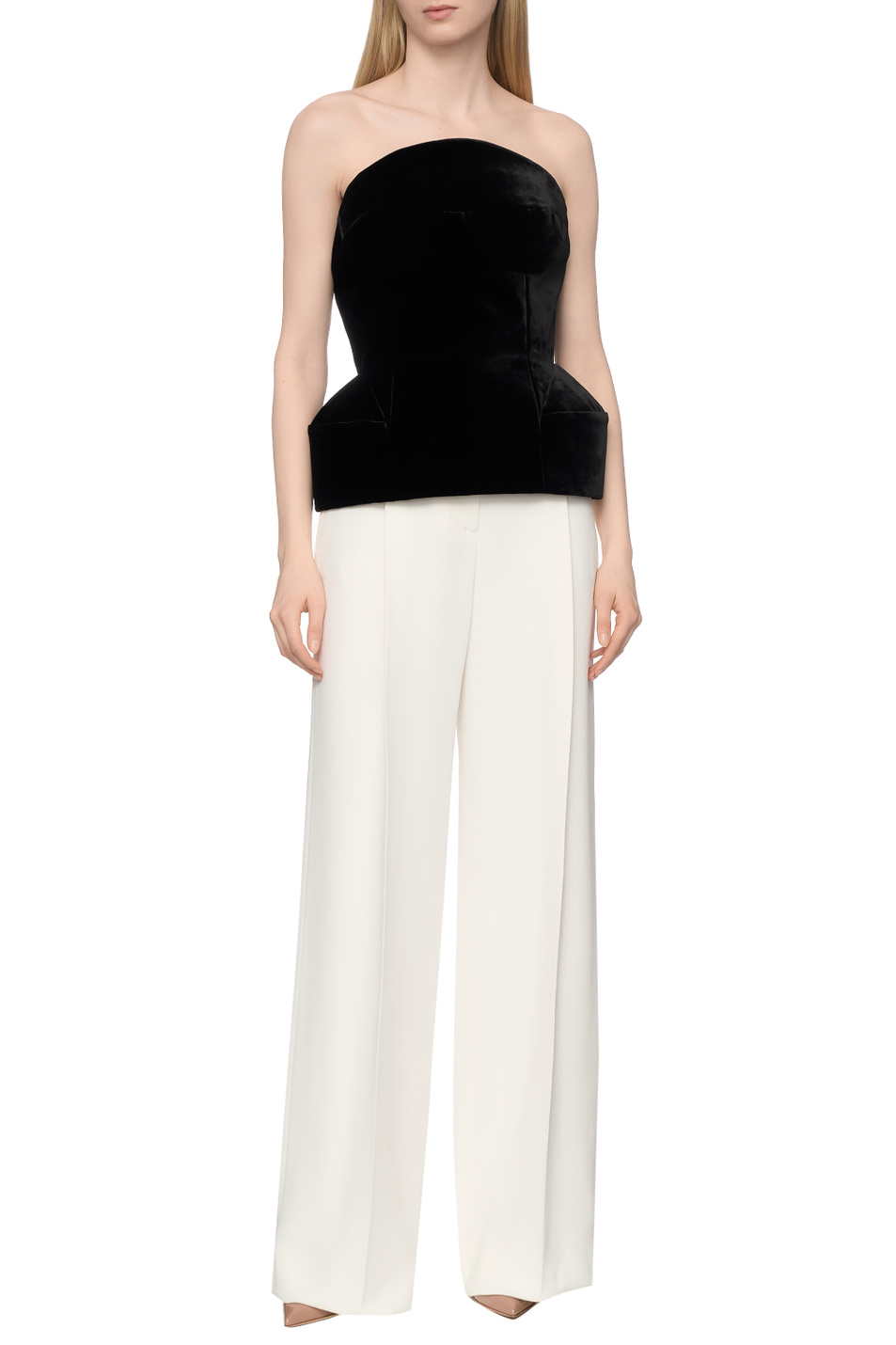 Женский ERMANNO SCERVINO Брюки однотонные (цвет ), артикул D476P704ILM | Фото 3