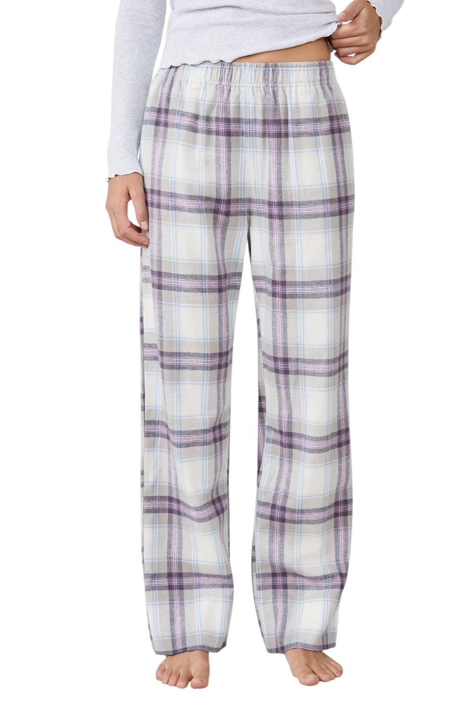 Брюки LUNNA из хлопка|Основной цвет:Серый Женский Etam Брюки LUNNA из хлопка (цвет ), артикул 6555978 | Фото 1