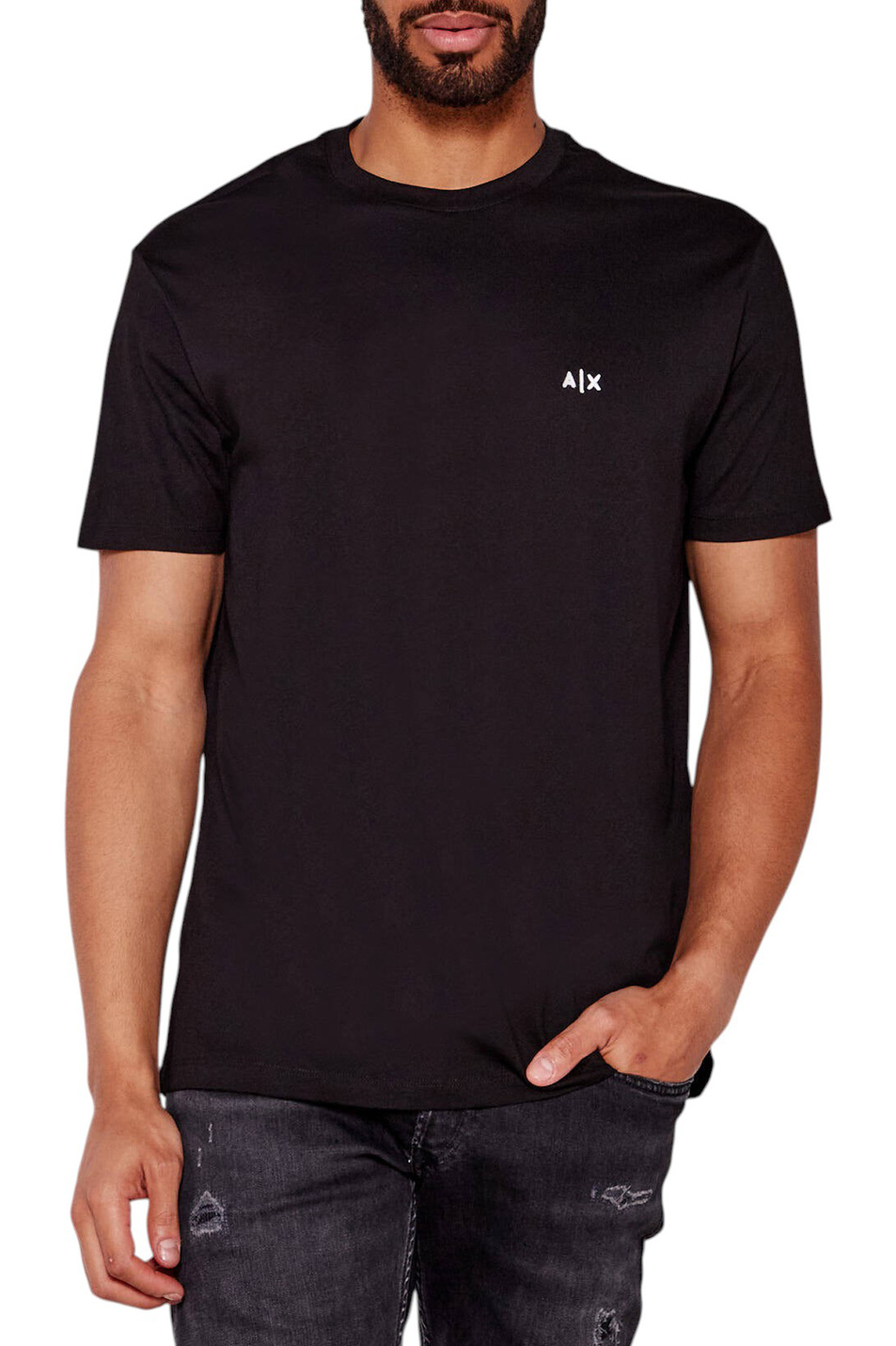 Мужской Armani Exchange Футболка из хлопка (цвет ), артикул XM001568-AF10358 | Фото 1