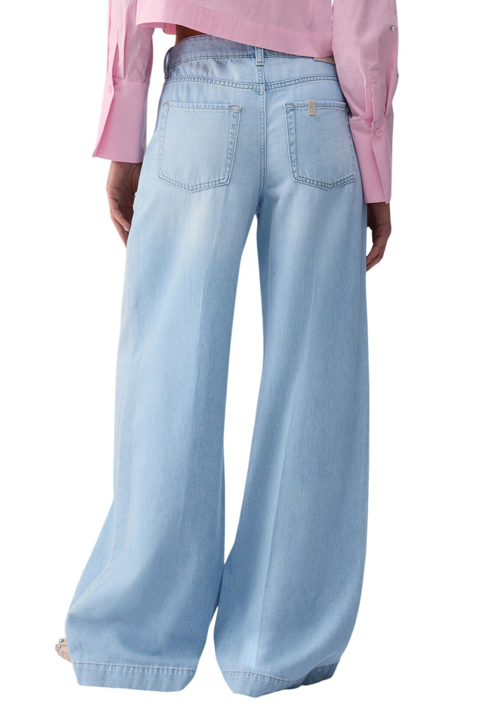 Женский Liu Jo Джинсы из смесового хлопка (цвет ), артикул UA6180DS083 | Фото 4