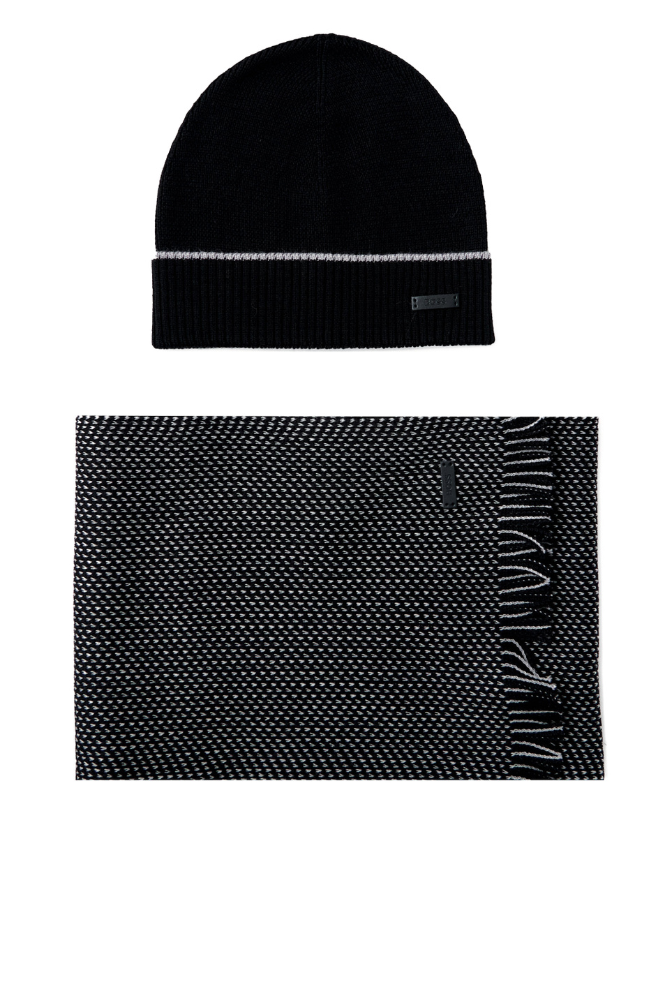 Мужской BOSS Комплект из натуральной шерсти (шарф, шапка) (цвет ), артикул 50475937 | Фото 1