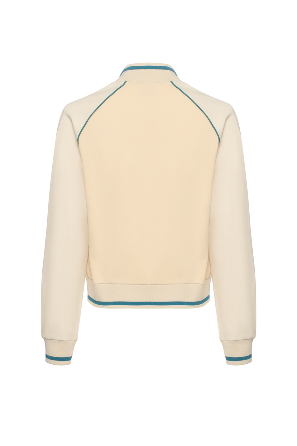 Толстовка на молнии с контрастными вставками|Основной цвет:Бежевый Женский EA7 Толстовка на молнии с контрастными вставками (цвет ), артикул 7W000913-AF13289 | Фото 2