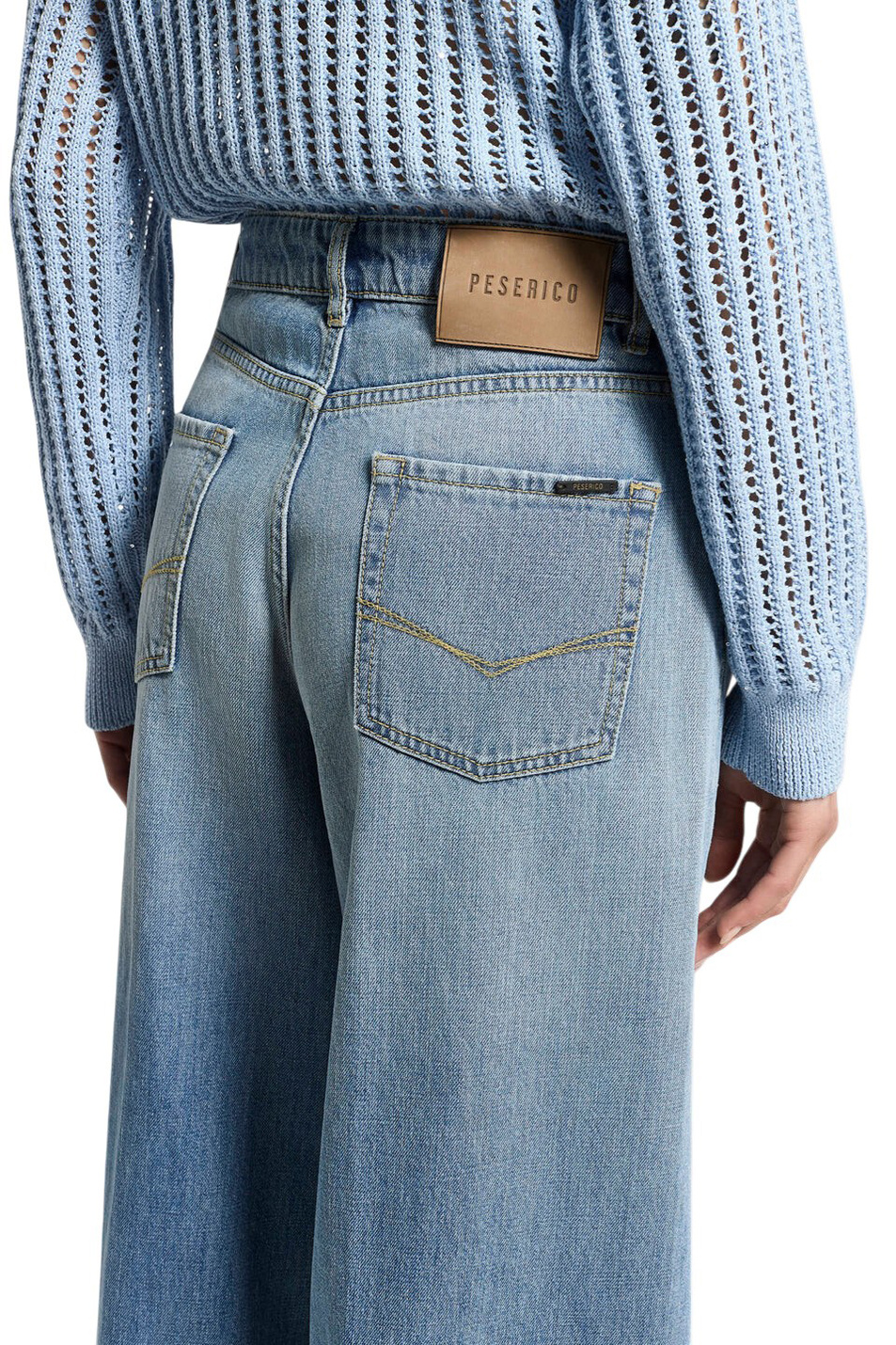 Джинсы из хлопка|Основной цвет:Голубой Женский Peserico Джинсы из хлопка (цвет ), артикул A04114L89Q-04946 | Фото 7