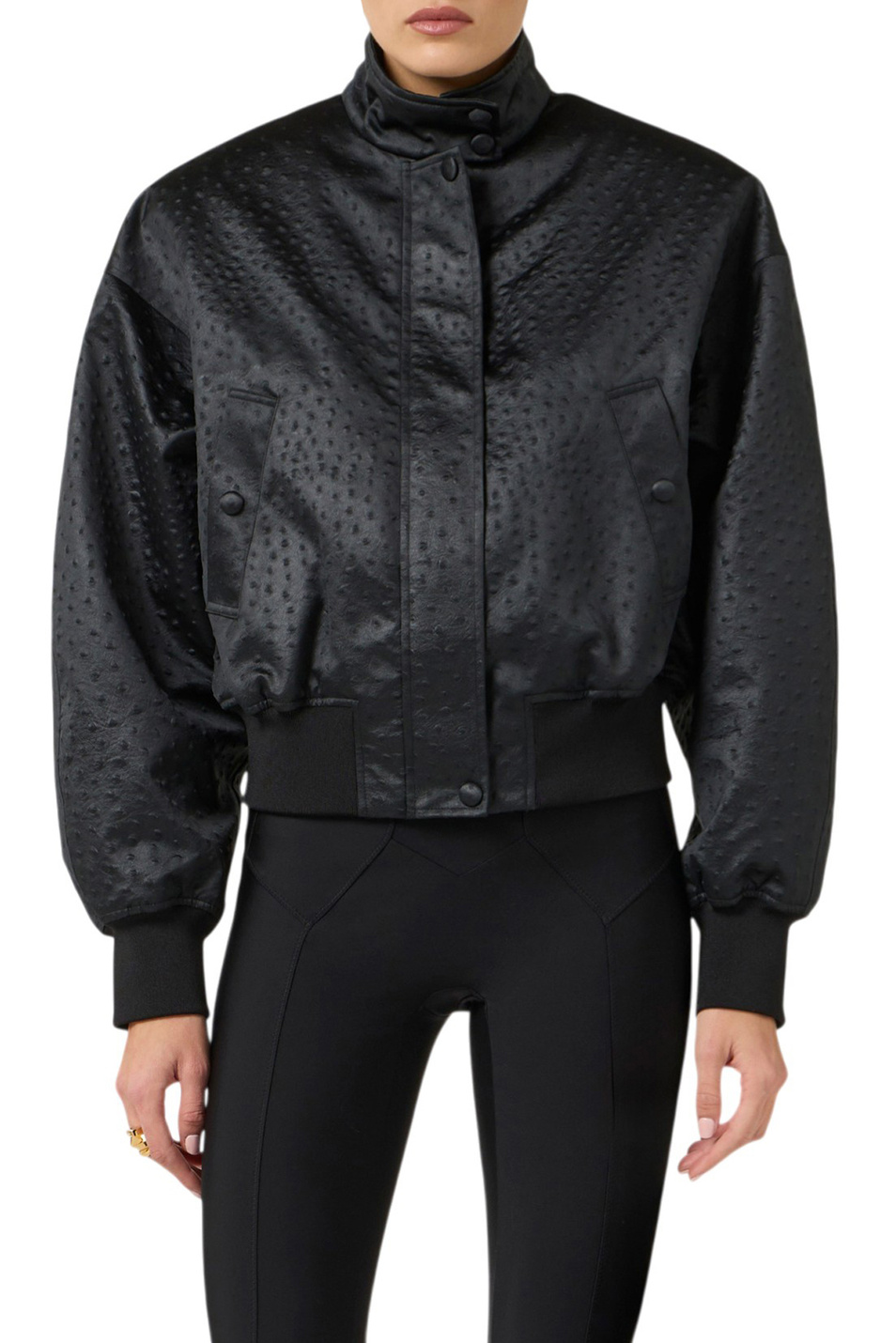 Женский Elisabetta Franchi Бобмер с фактурной отделкой (цвет ), артикул GB06D63E2 | Фото 3