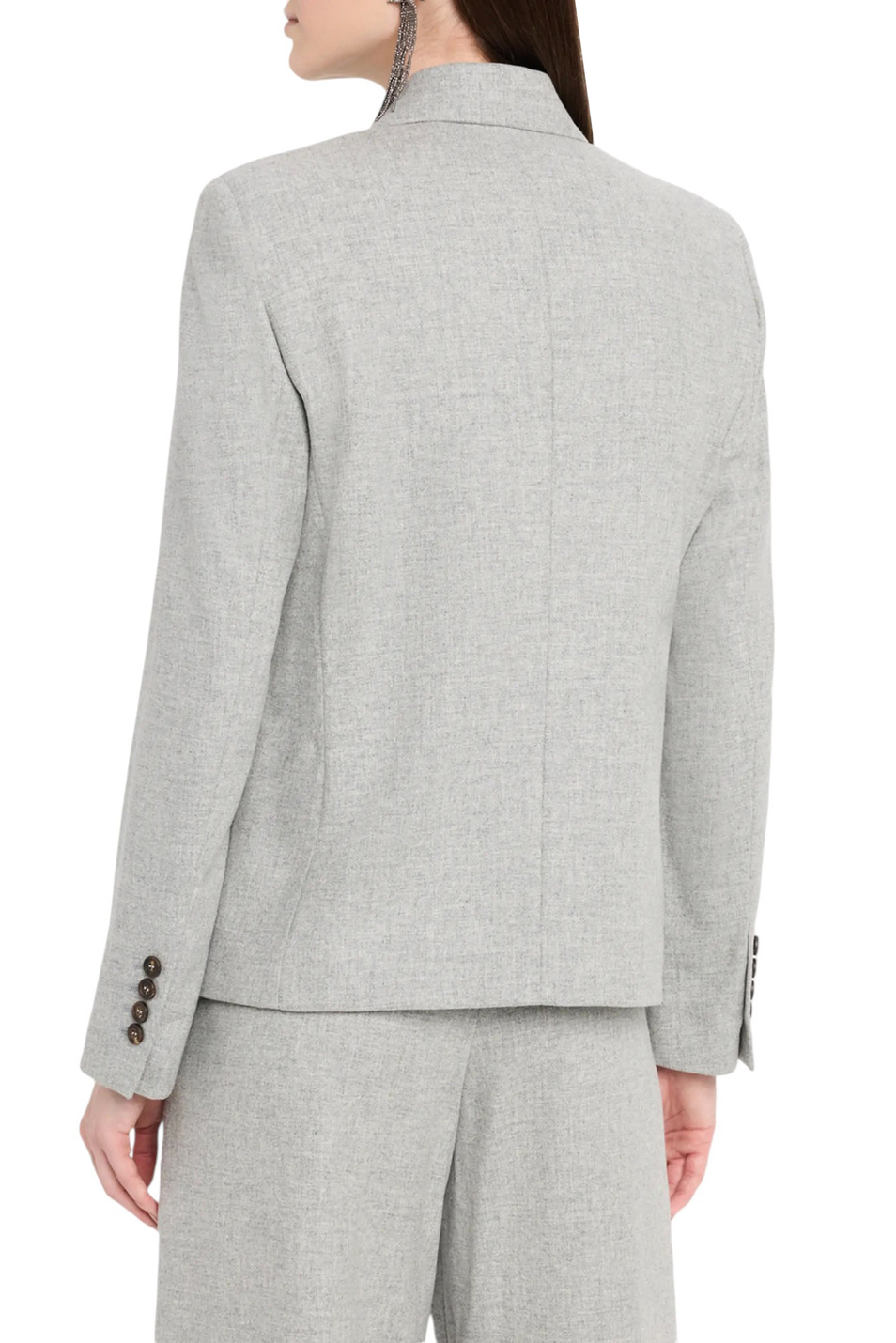 Женский Brunello Cucinelli Пиджак из шерсти и кашемира (цвет ), артикул MB1627410 | Фото 5