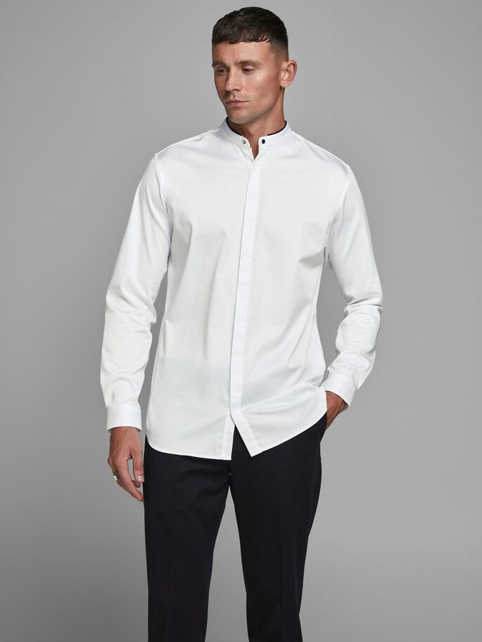 Jack & Jones Рубашка с длинным рукавом из эластичного хлопка (цвет ), артикул 12180006 | Фото 3