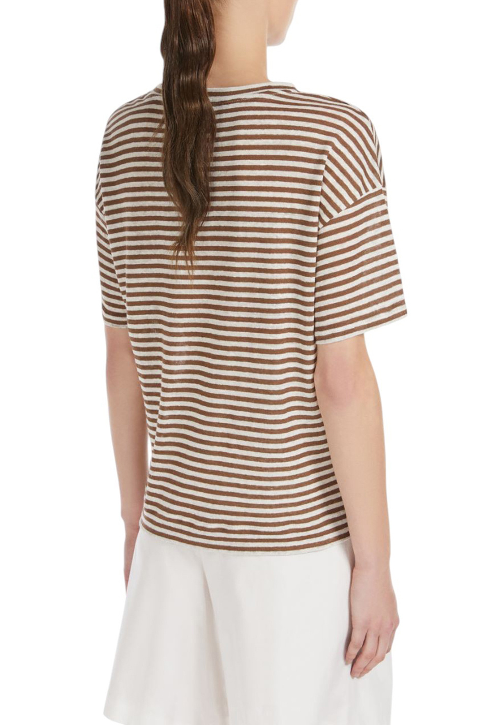 Женский Weekend Max Mara Футболка BARCA из льна (цвет ), артикул 2515941032 | Фото 4
