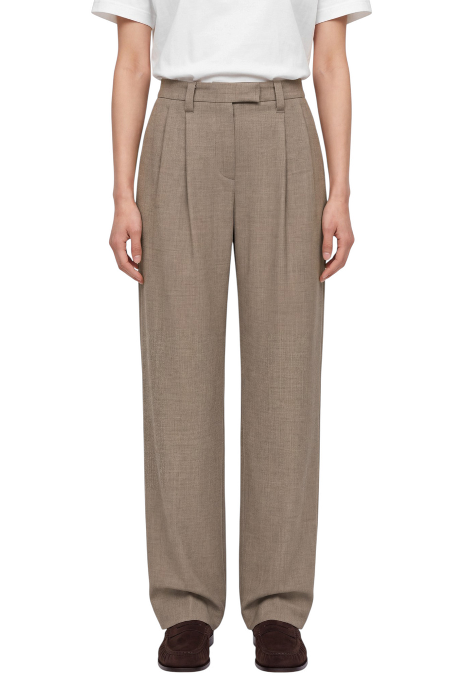 Женский Brunello Cucinelli Брюки из чистой шерсти (цвет ), артикул MG550P9026 | Фото 4