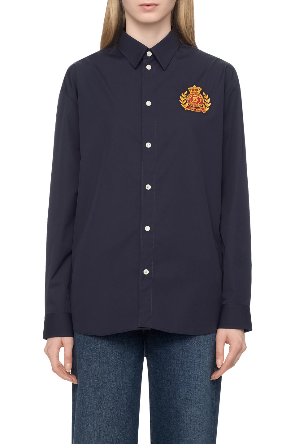 Женский Sporty & Rich Рубашка из хлопка (цвет ), артикул SI007506243BL32 | Фото 4
