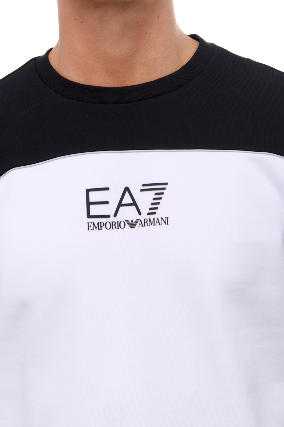 Мужской EA7 Свитшот из смесового хлопка с логотипом (цвет ), артикул 6RPM29-PJ07Z | Фото 5