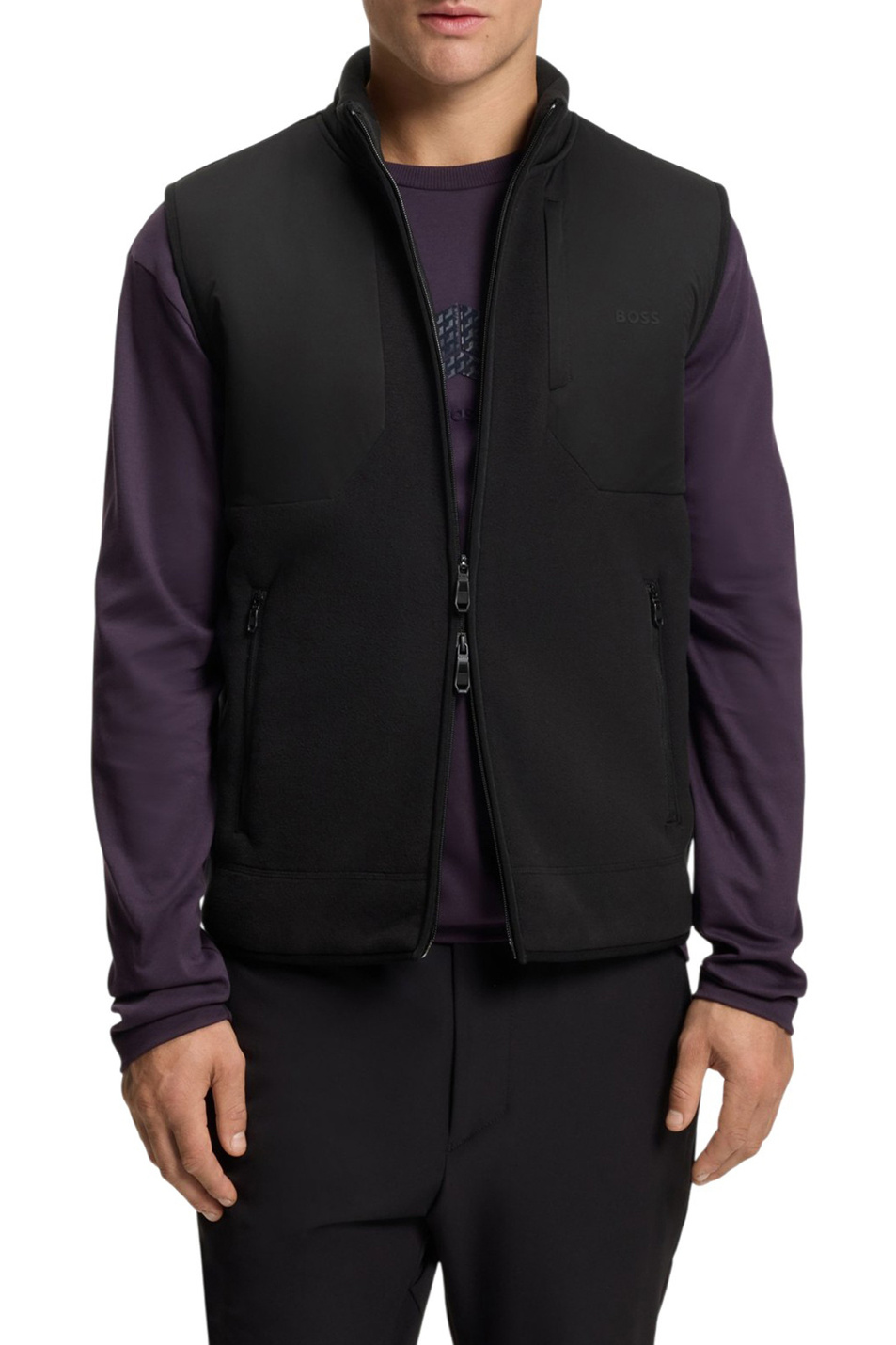 Мужской BOSS Жилет однотонный (цвет ), артикул 50548514 | Фото 3