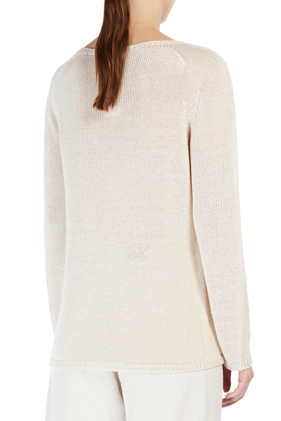 Женский Max Mara Джемпер GIOLINO из льняной пряжи (цвет ), артикул 93610522 | Фото 4