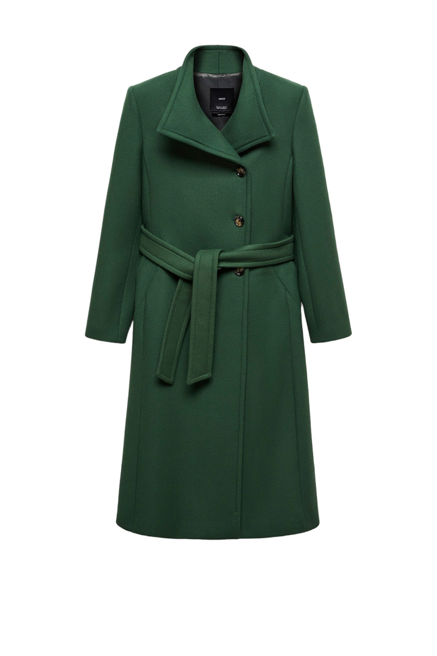 Пальто SIRENITA из смесовой шерсти|Основной цвет:Зеленый|Артикул:57085990 | Фото 1