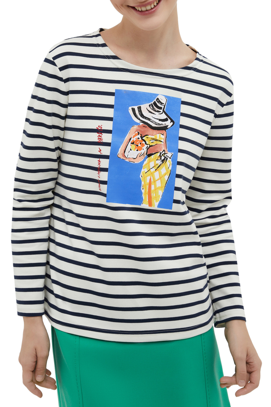 Джемпер SUNNYINK из натурального хлопка с принтом|Основной цвет:Мультиколор Женский MAX&Co. Джемпер SUNNYINK из натурального хлопка с принтом (цвет ), артикул C9711023 | Фото 4