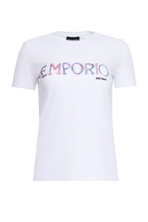 Emporio Armani Футболка из эластичного хлопка ( цвет), артикул 3R2T7B-2J07Z | Фото 1