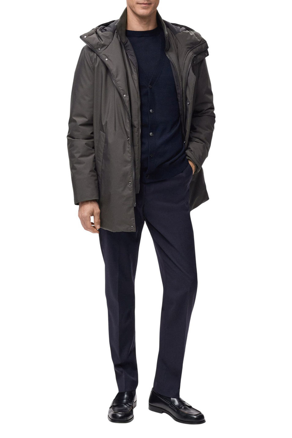 Мужской Mango Man Парка BEN с капюшоном (цвет ), артикул 27091171 | Фото 2