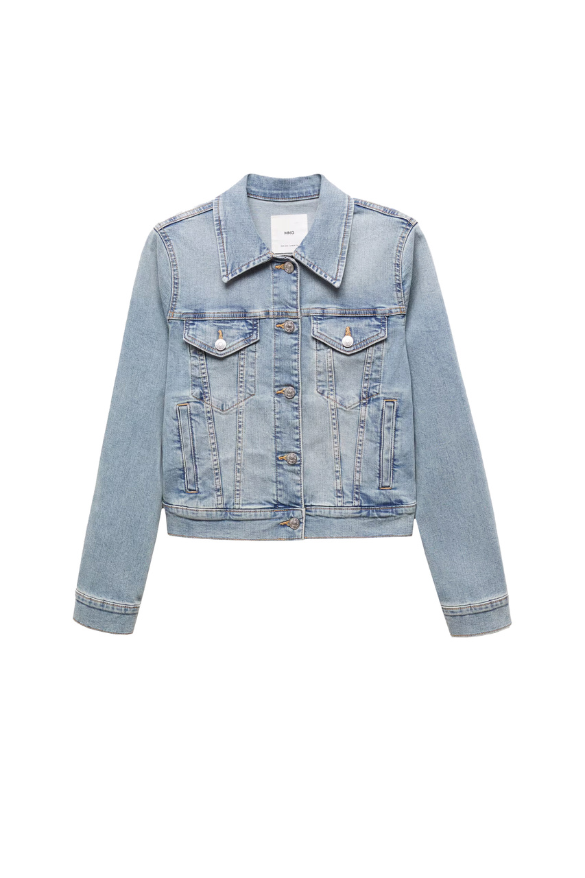 Куртка VICKY джинсовая с карманами|Основной цвет:Синий|Артикул:67087698 | Фото 1