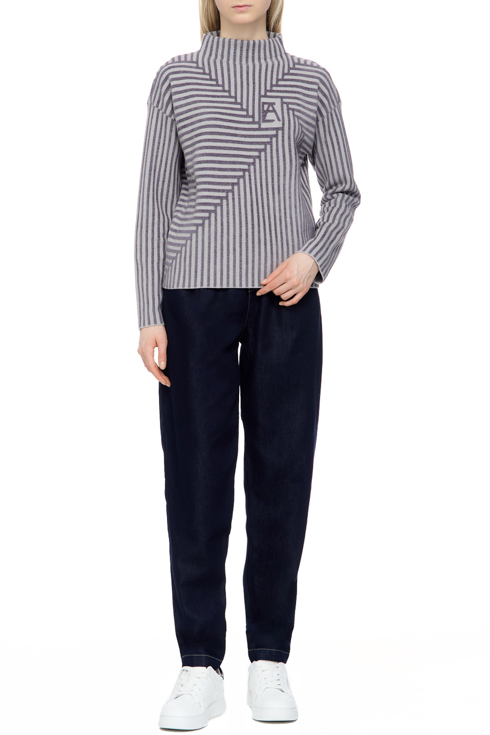 Женский Emporio Armani Джинсы из хлопка и лиоцелла (цвет ), артикул 6R2J9A-2DASZ | Фото 3