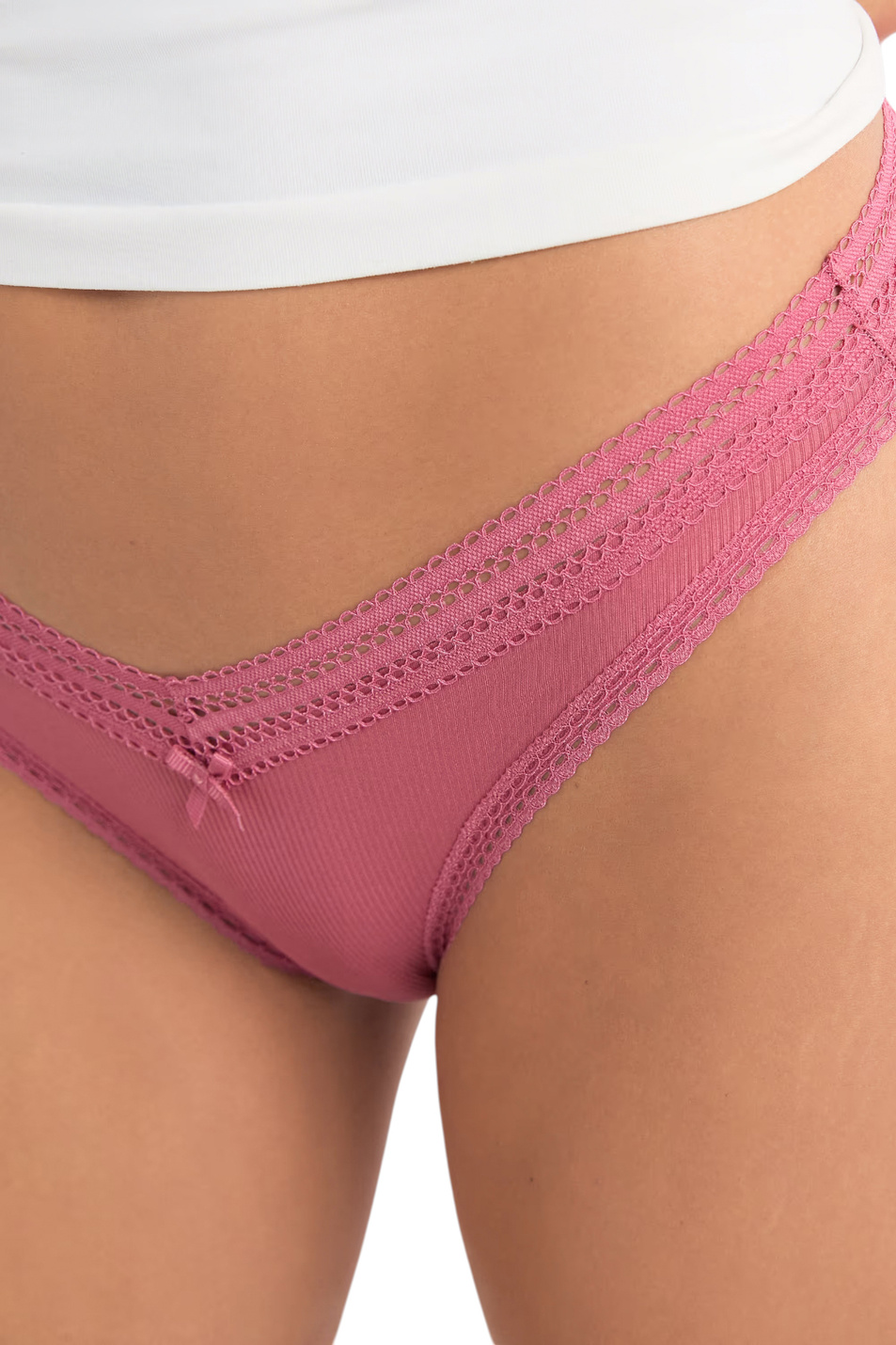 Женский Etam Трусы POWER с высокой посадкой и кружевной отделкой (цвет ), артикул 6524425 | Фото 5