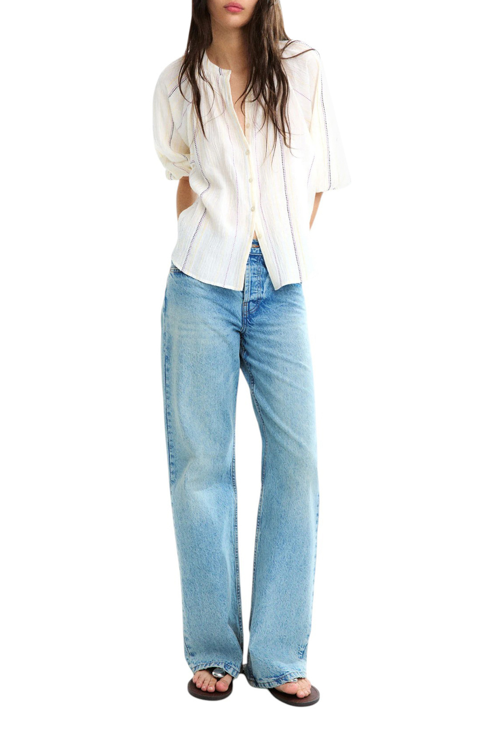 Женский Parfois Блузка из натурального хлопка (цвет ), артикул 232953 | Фото 2