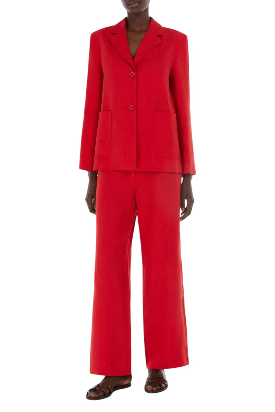 Женский Max Mara Брюки TEO из льна (цвет ), артикул 2519131043 | Фото 2