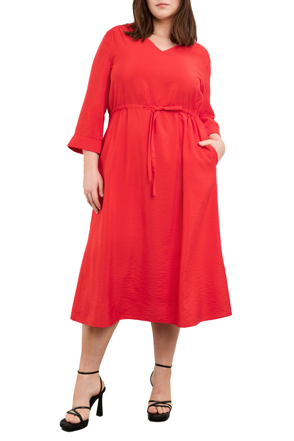 Женский Samoon Платье однотонное (цвет ), артикул 480015-21052 | Фото 3