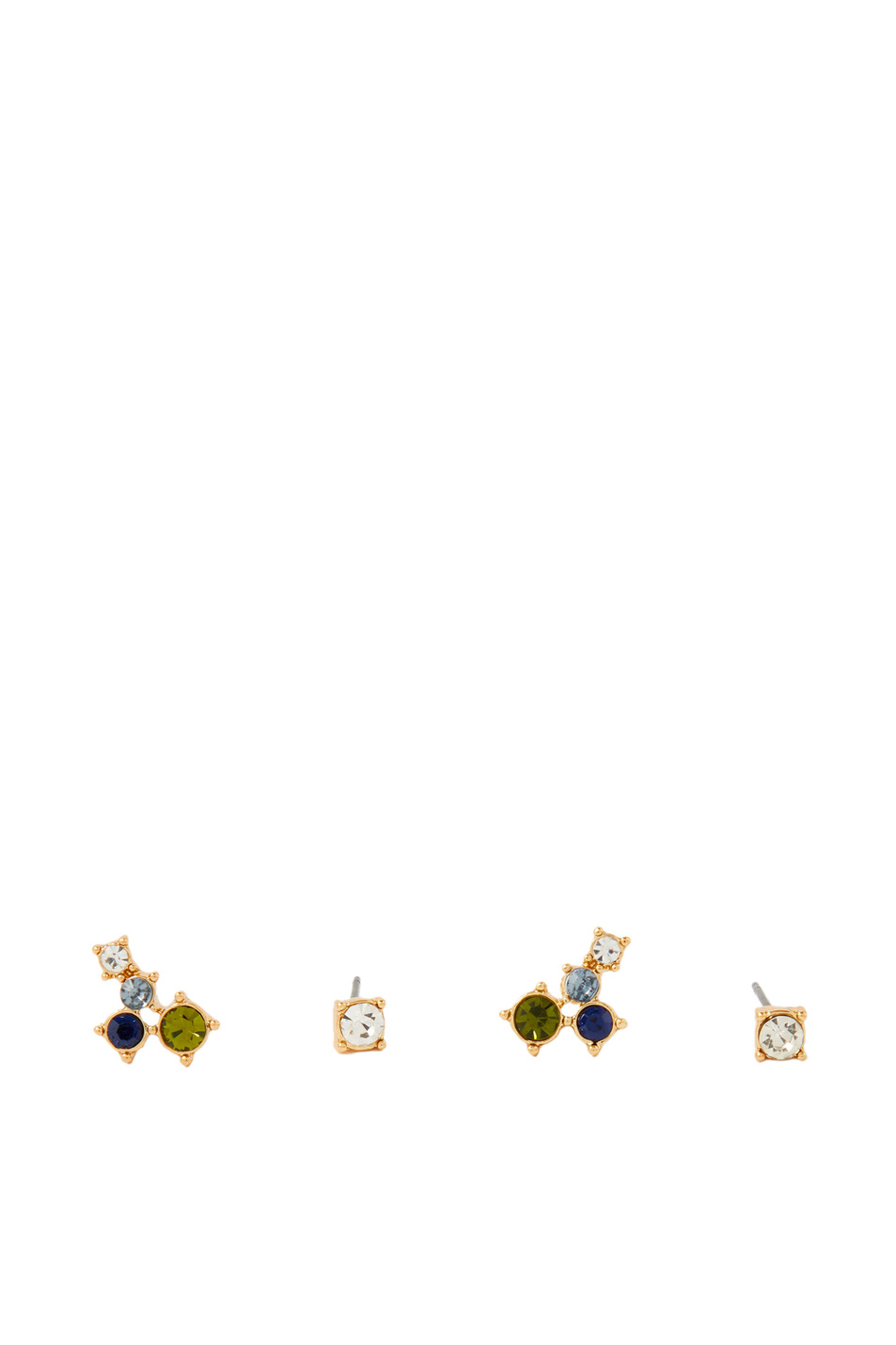 Accessorize Набор серег-гвоздиков с искусственными камнями (цвет ), артикул 281022 | Фото 1