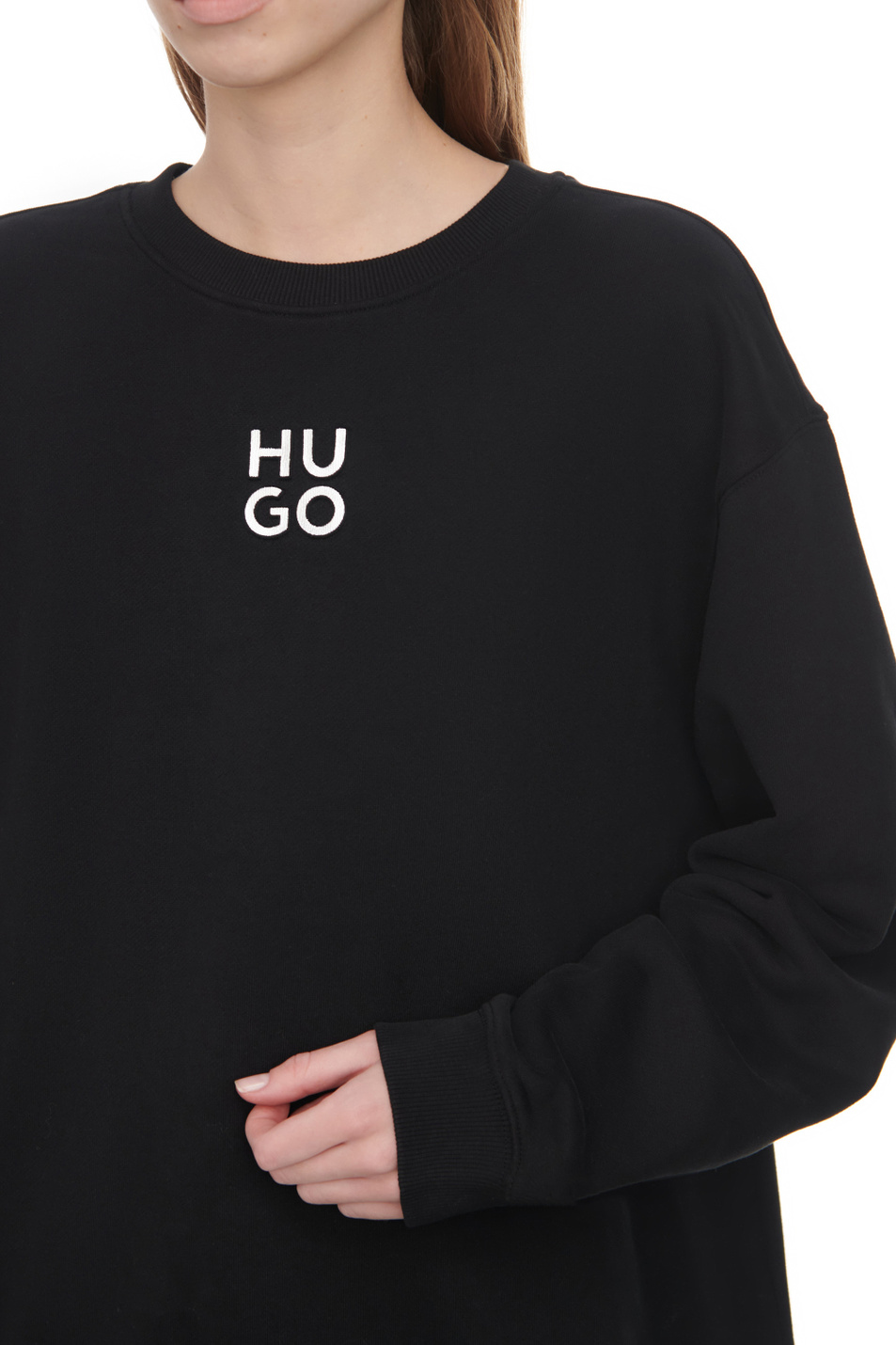 Женский HUGO Свитшот из натурального хлопка (цвет ), артикул 50500459 | Фото 7