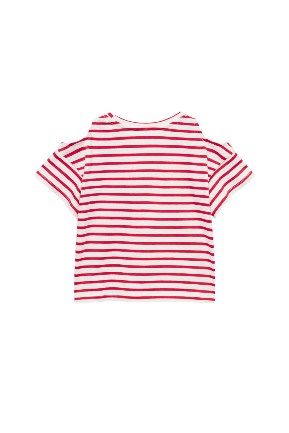 Девочкам Mango Kids Футболка CUTOUTR в полоску (цвет ), артикул 87006355 | Фото 2