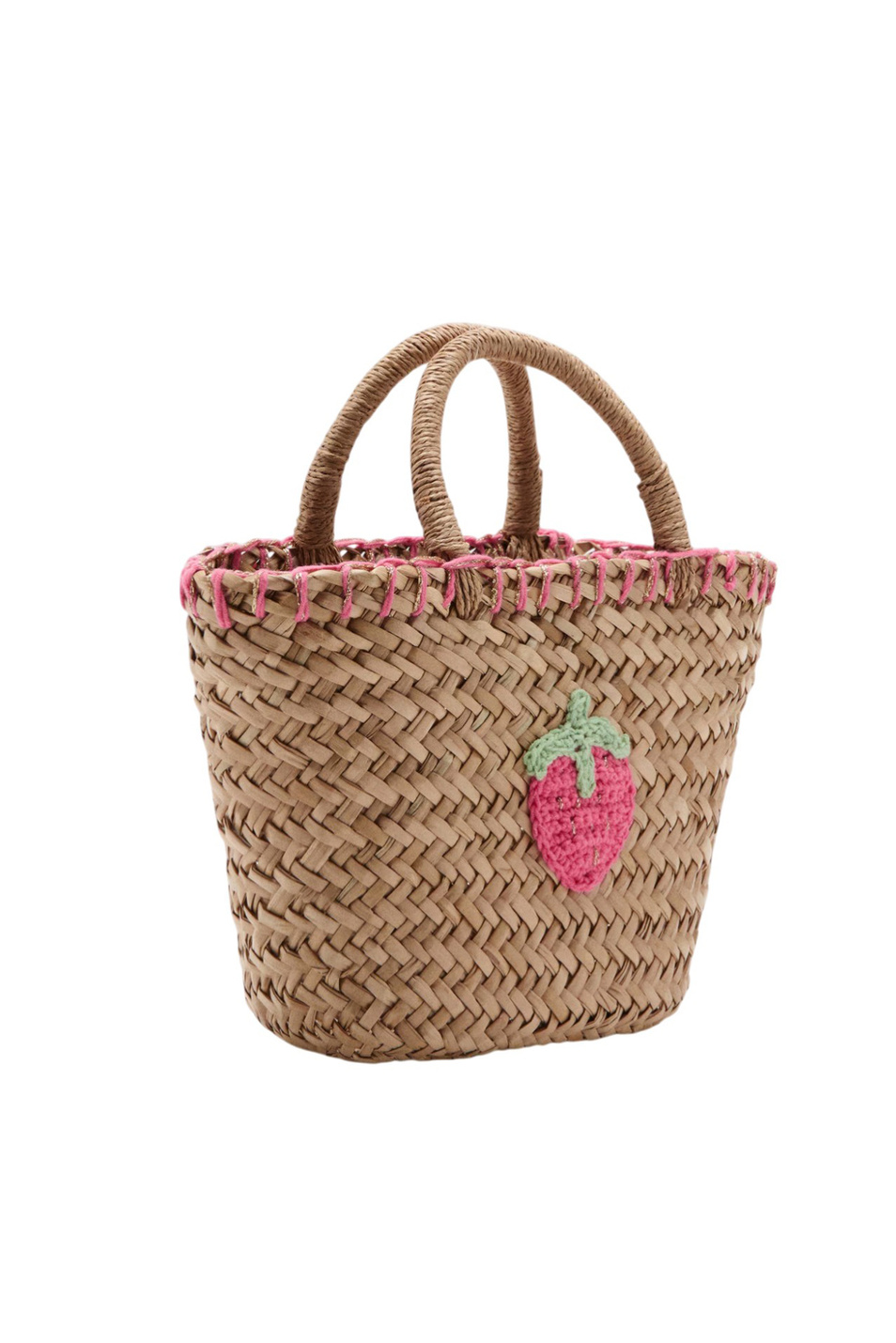 Сумка STRAWB соломенная|Основной цвет:Бежевый Девочкам Mango Kids Сумка STRAWB соломенная (цвет ), артикул 27057780 | Фото 2