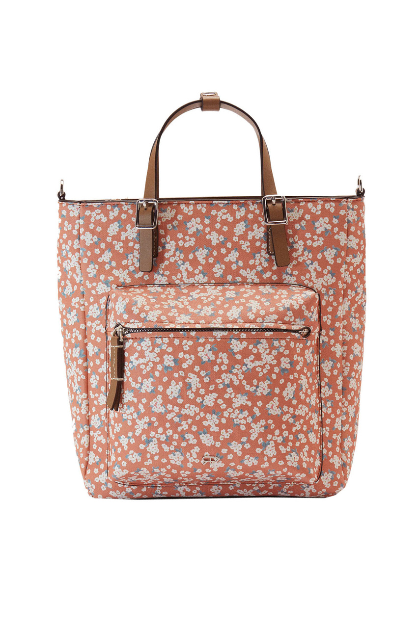 Рюкзак с цветочным принтом|Основной цвет:Красный|Артикул:218267 | Фото 1