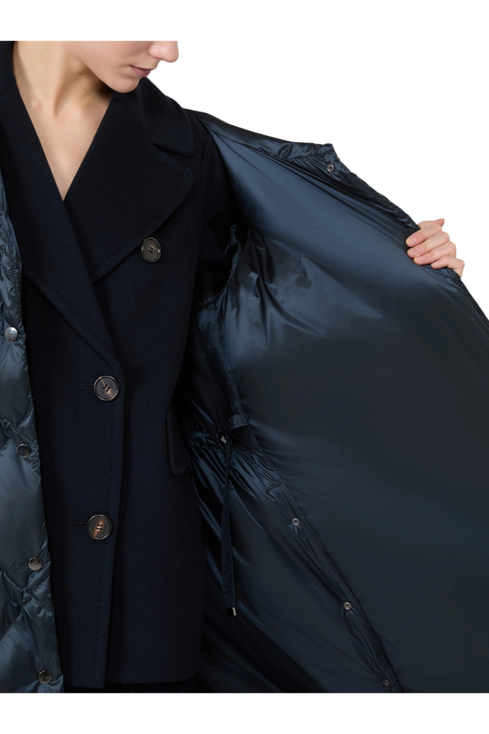 Пальто ABETE стеганое|Основной цвет:Синий Женский Max Mara Пальто ABETE стеганое (цвет ), артикул 2629496125 | Фото 6