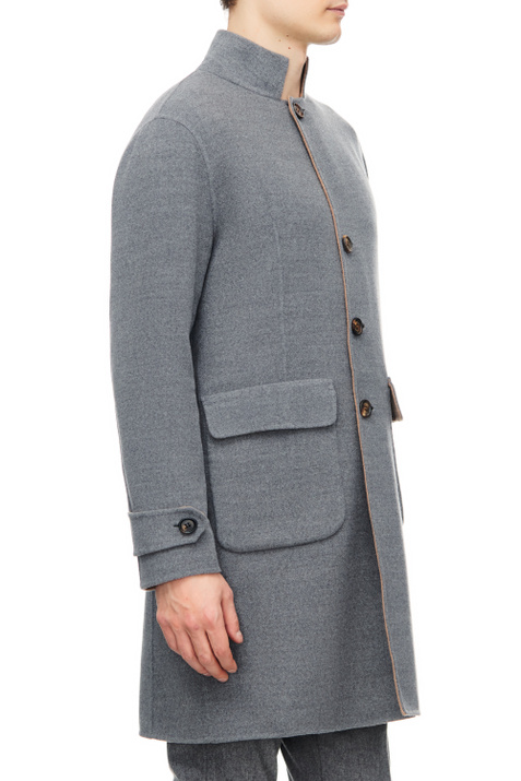 Eleventy Пальто из чистой шерсти с накладными карманами ( цвет), артикул F75CAPF04-TES0F014 | Фото 4