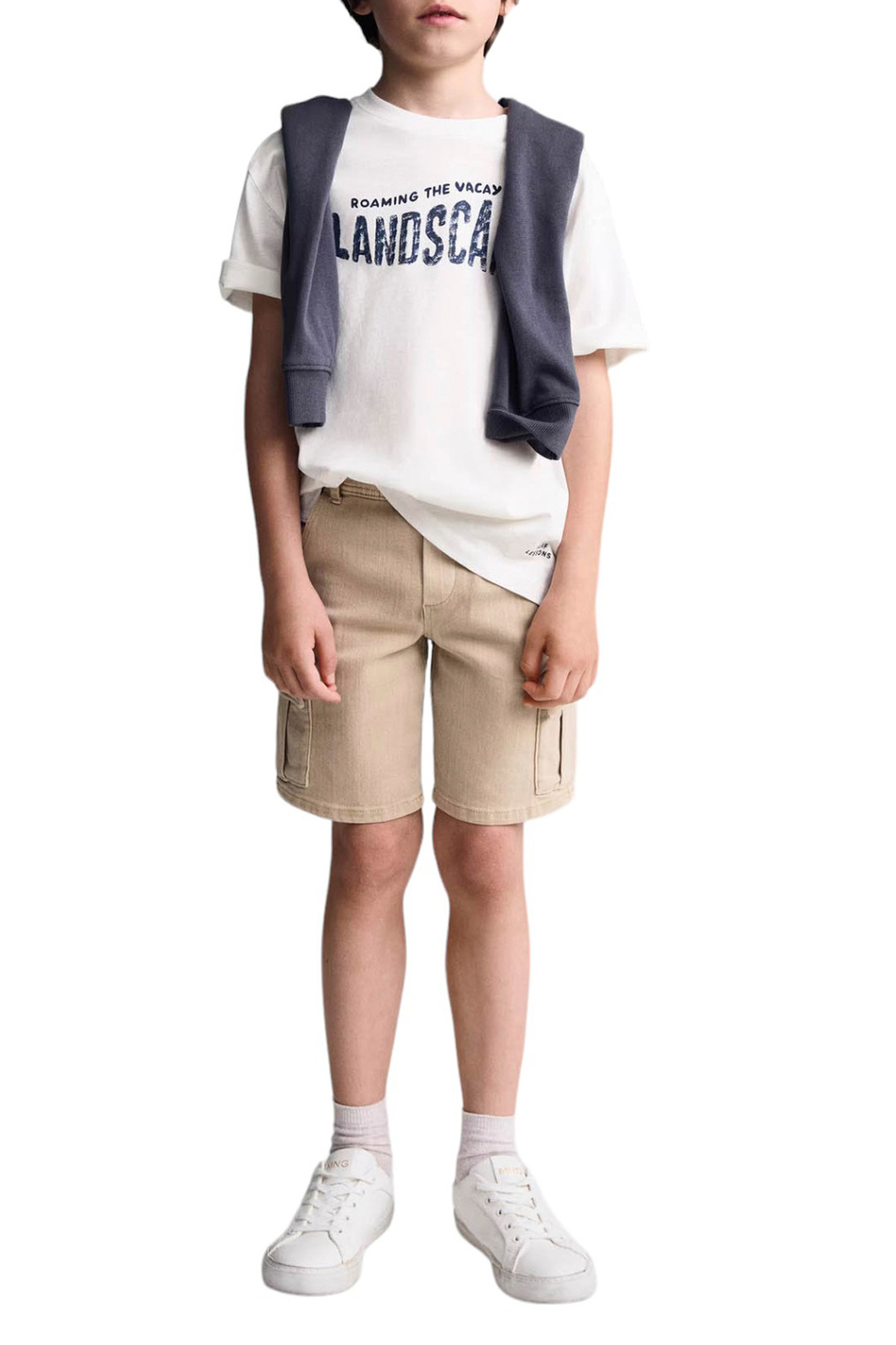 Мальчикам Mango Kids Футболка SLUB из натурального хлопка (цвет ), артикул 67027714 | Фото 3