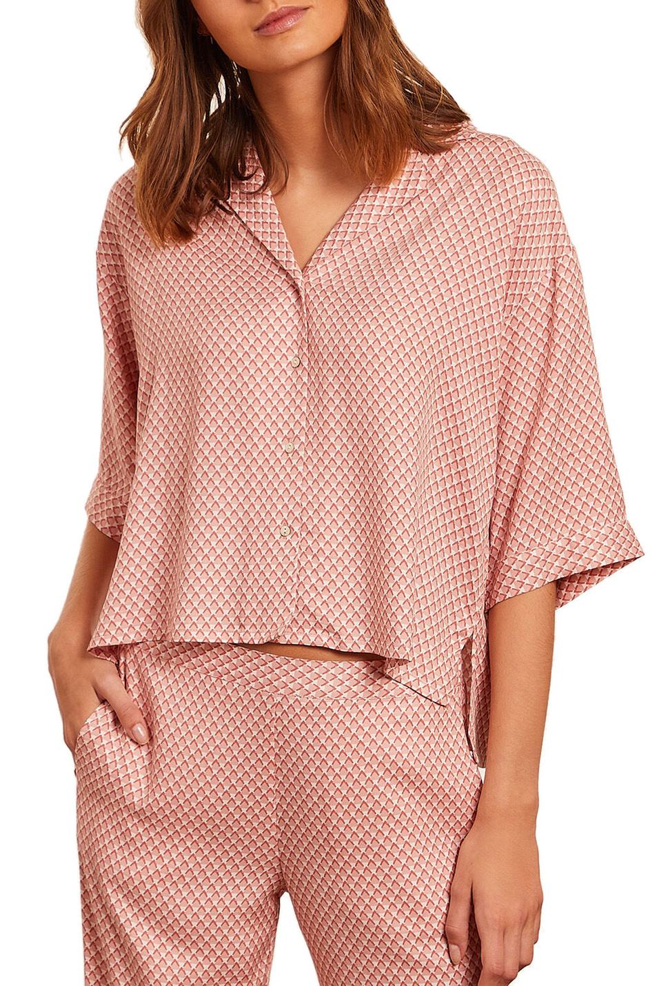 Etam Пижамная рубашка GALAN с геометрическим принтом (цвет ), артикул 6530797 | Фото 1