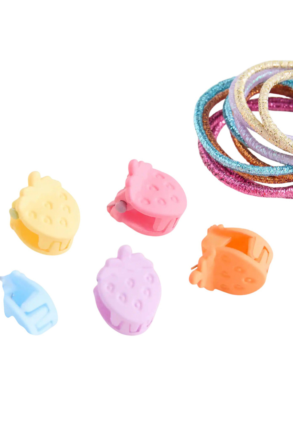 Девочкам Mango Kids Набор украшений STRAWB (резинка - 10 шт., заколка - 10 шт.) (цвет ), артикул 27014787 | Фото 2