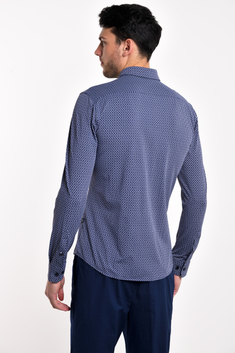 BOSS Рубашка из эластичного трикотажа с монограммой Ronni ( цвет), артикул 50428398 | Фото 4