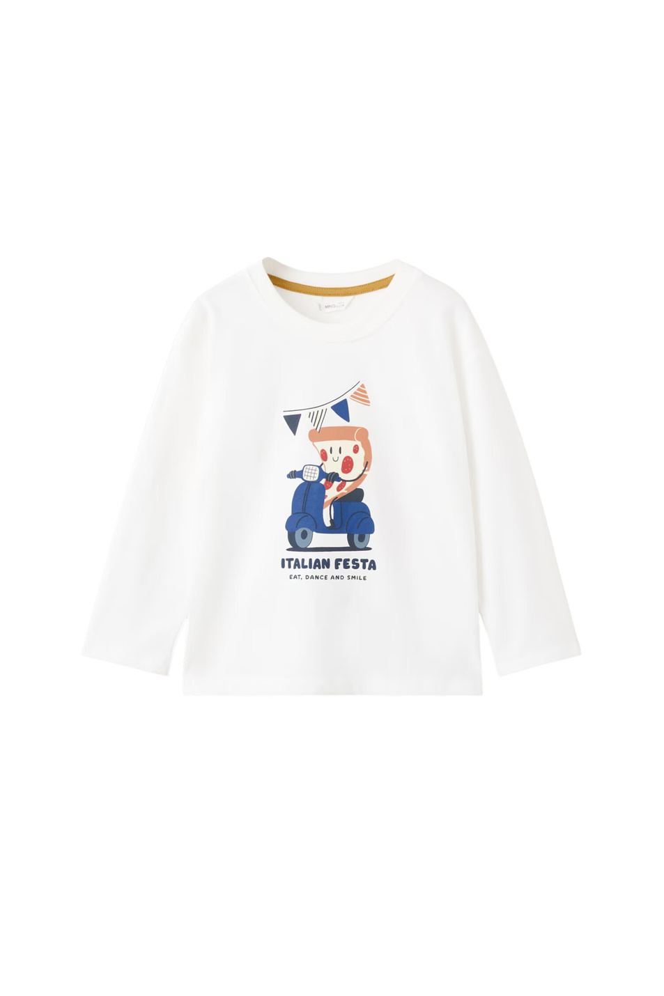Мальчикам Mango Kids Лонгслив PIZZA с принтом (цвет ), артикул 27024415 | Фото 1
