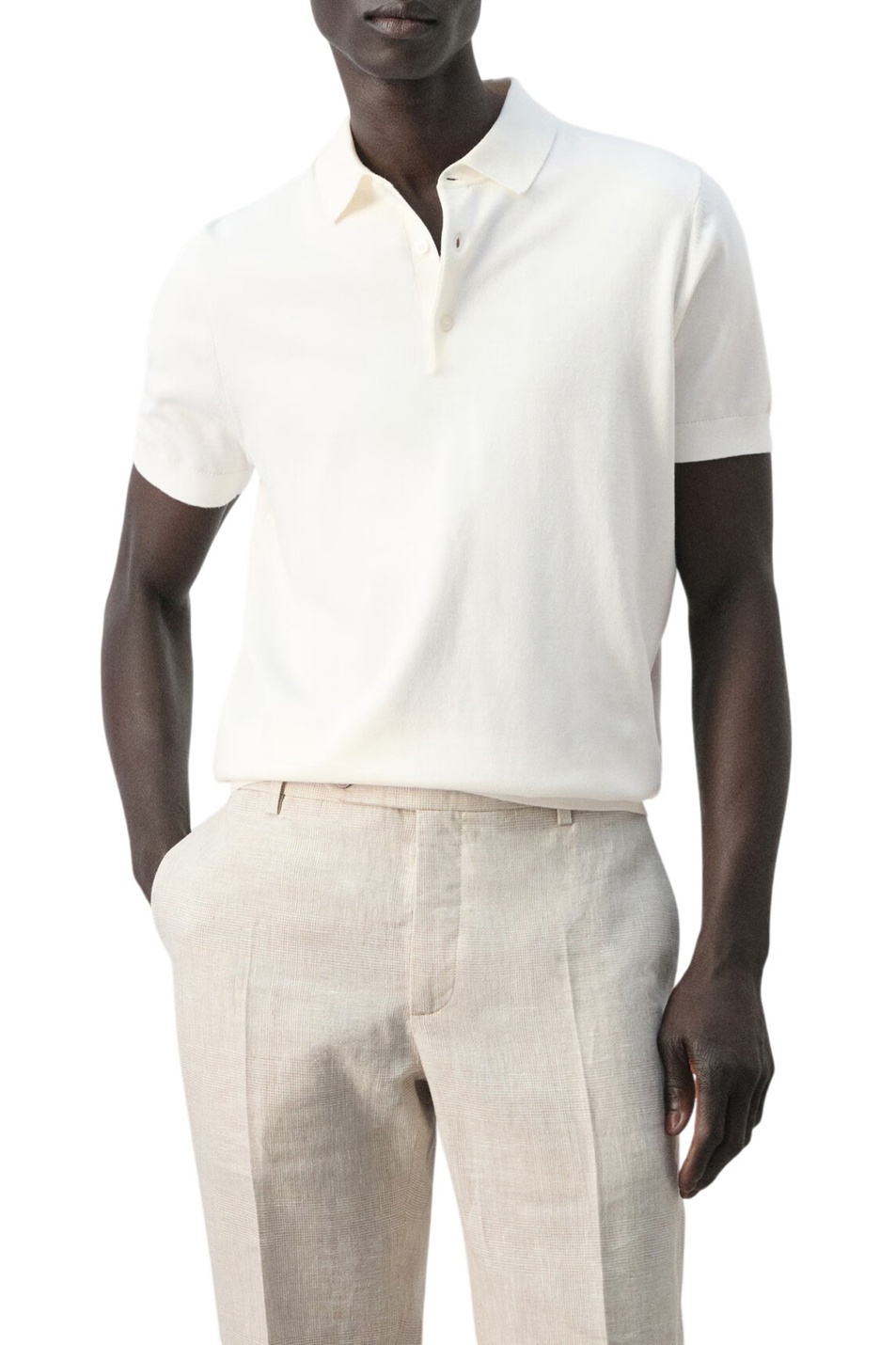 Мужской Mango Man Поло ARRAONA из хлопка (цвет ), артикул 27035945 | Фото 2