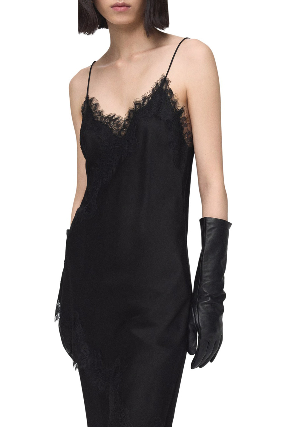 Женский Mango Топ PEARL с кружевом (цвет ), артикул 27081326 | Фото 3