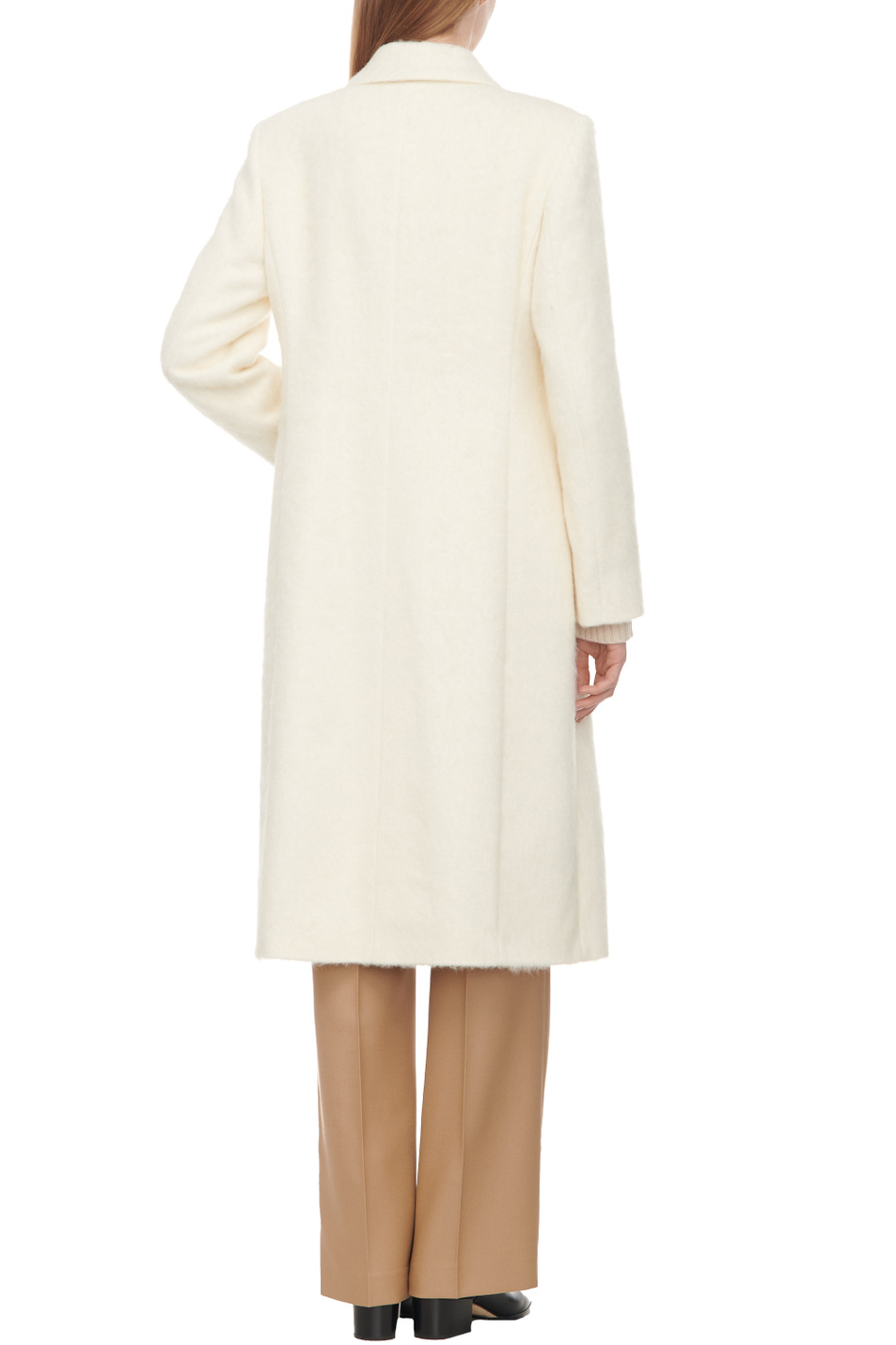 Женский BOSS Пальто из смесового хлопка с добавлением шерсти (цвет ), артикул 50499776 | Фото 5