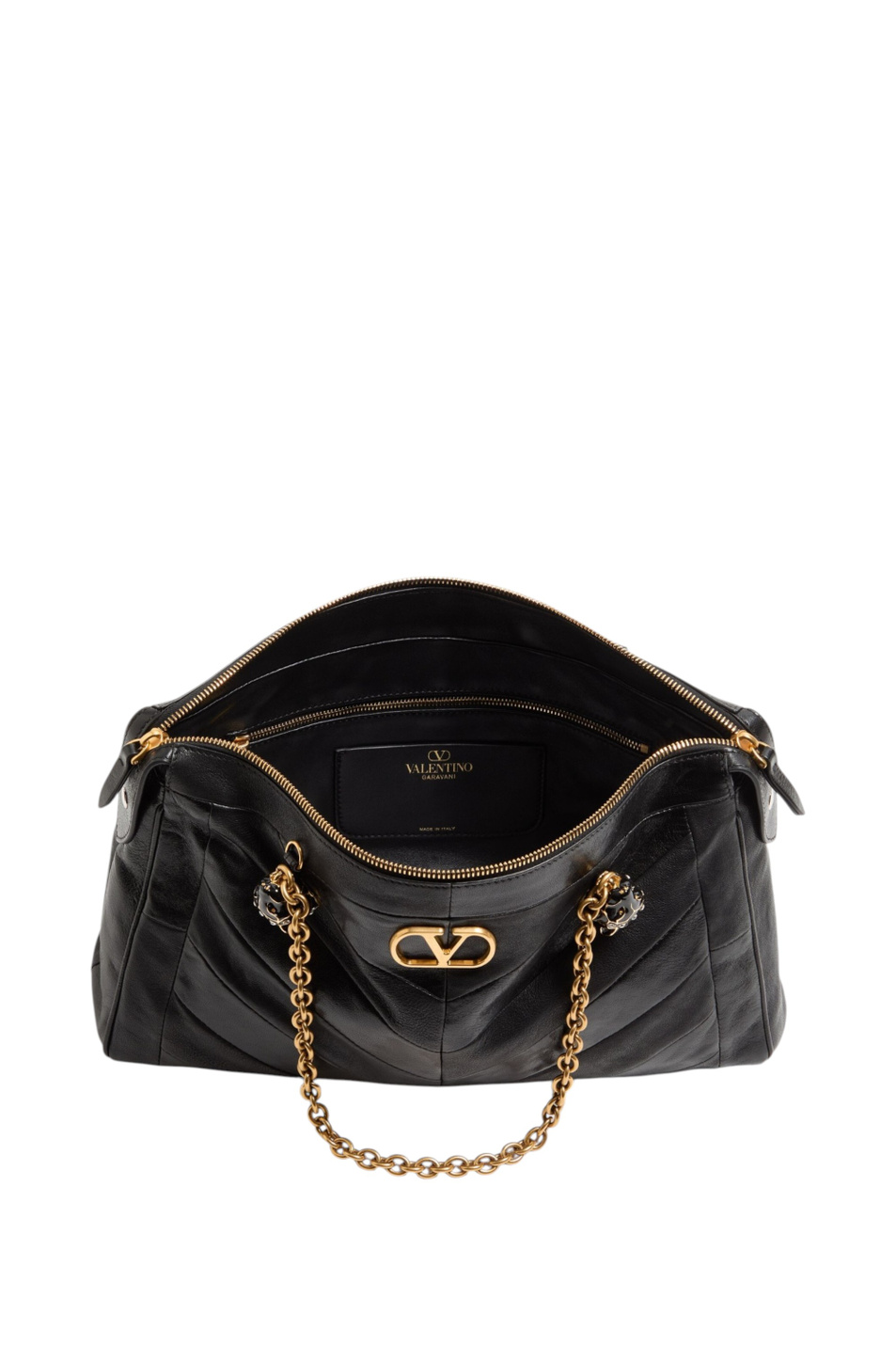 Сумка Panthea из натуральной кожи|Основной цвет:Черный Женский Valentino Сумка Panthea из натуральной кожи (цвет ), артикул 9W2B0S70UYF | Фото 5