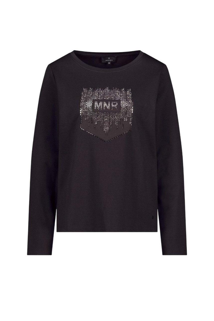 Женский Monari Лонгслив со стразами (цвет ), артикул 809306 | Фото 1