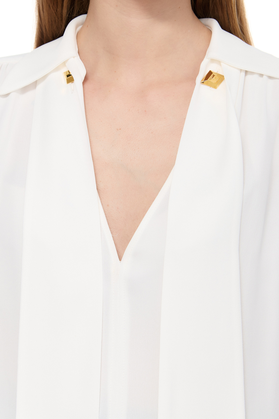 Женский Elisabetta Franchi Блузка с вышивкой (цвет ), артикул CA00736E2 | Фото 6