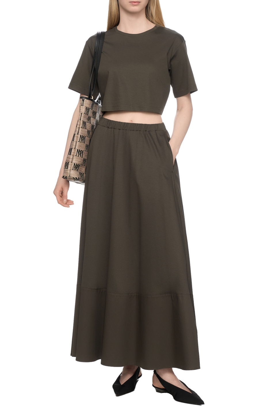 Женский Max Mara Футболка KHAT укороченная (цвет ), артикул 2516941098 | Фото 3