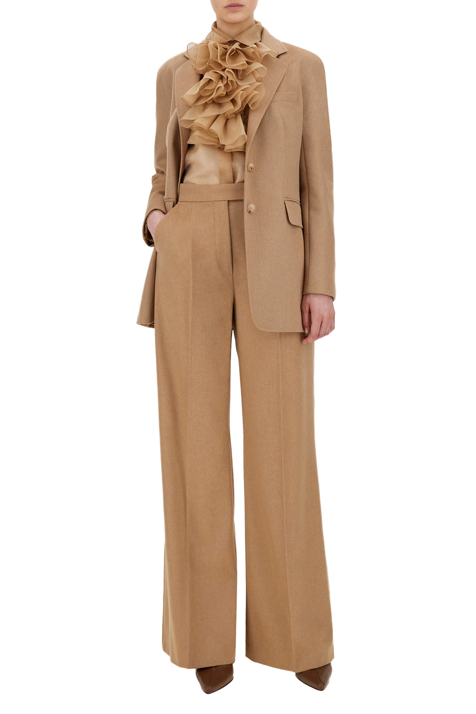 Однобортный пиджак ALPACA|Основной цвет:Бежевый Женский Max Mara Однобортный пиджак ALPACA (цвет ), артикул 10460513 | Фото 2