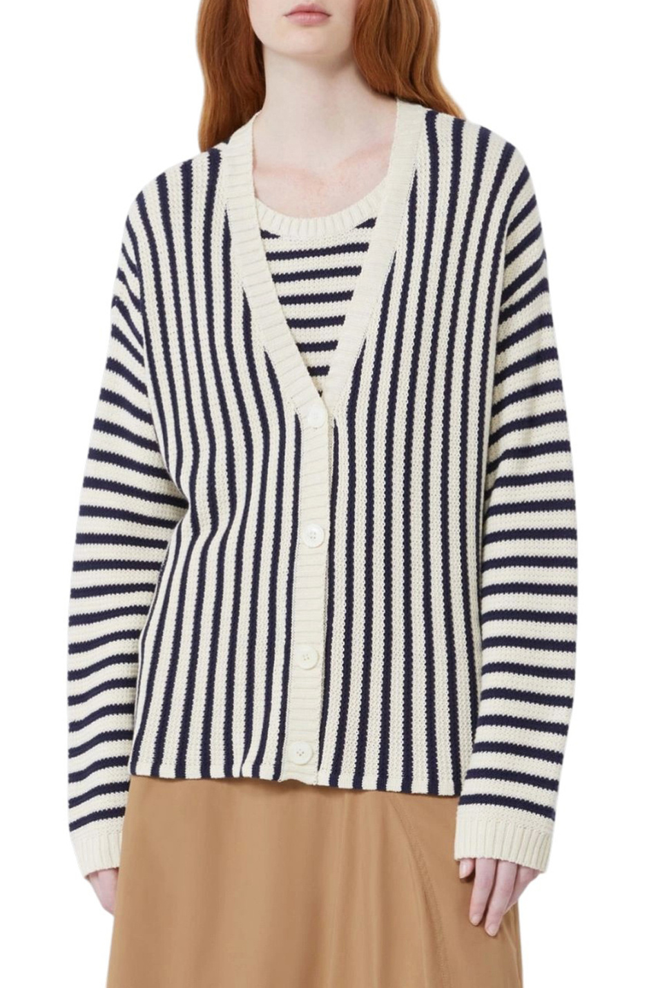 Женский Weekend Max Mara Кардиган NICCHIA в полоску (цвет ), артикул 2615341012 | Фото 3
