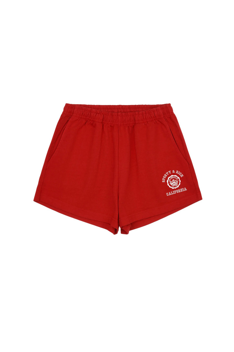 Женский Sporty & Rich Шорты California Disco из хлопка (цвет ), артикул SH03764033RE15 | Фото 1