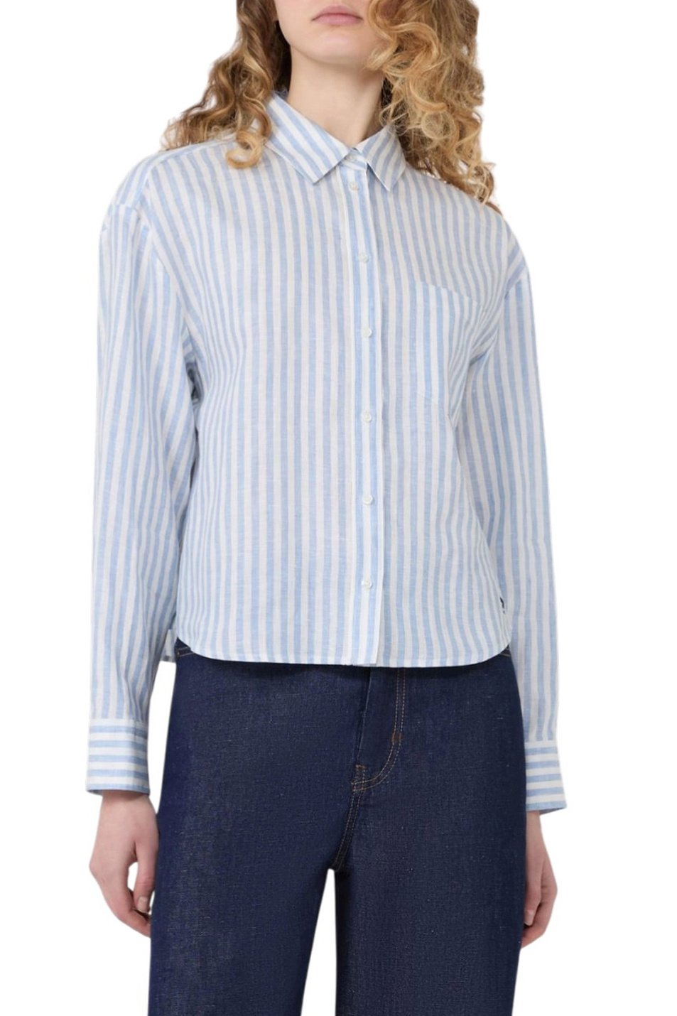 Женский Weekend Max Mara Рубашка ALBATRO из льна (цвет ), артикул 2615111082 | Фото 4